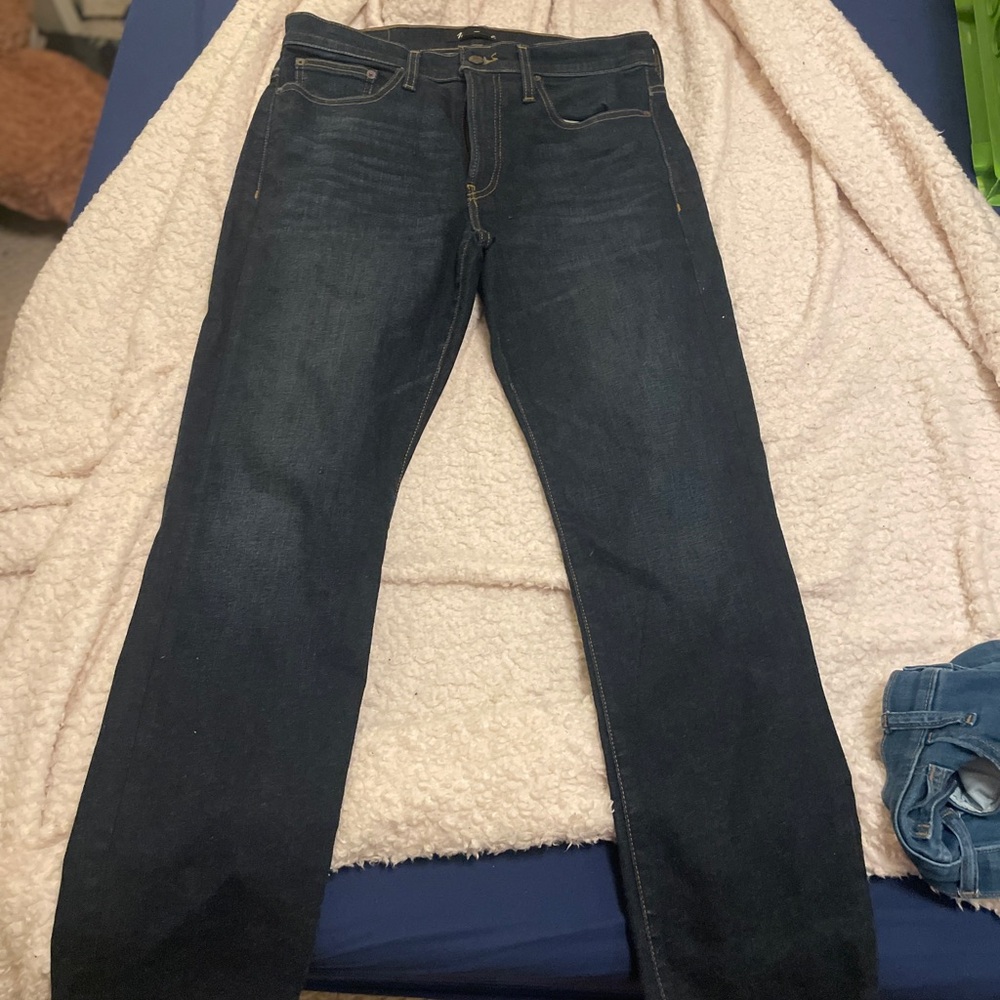 Madewell Men's Deep Indigo Straight Jeans